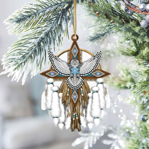 Owl Native American - Unique Christmas Gift Decor Flat Acrylic
