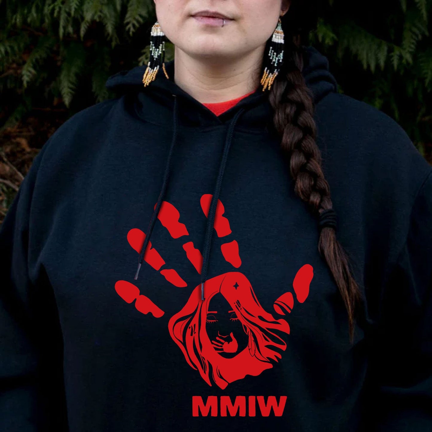 MMIW Red Hand Indigenous Owned S-T-Shirt