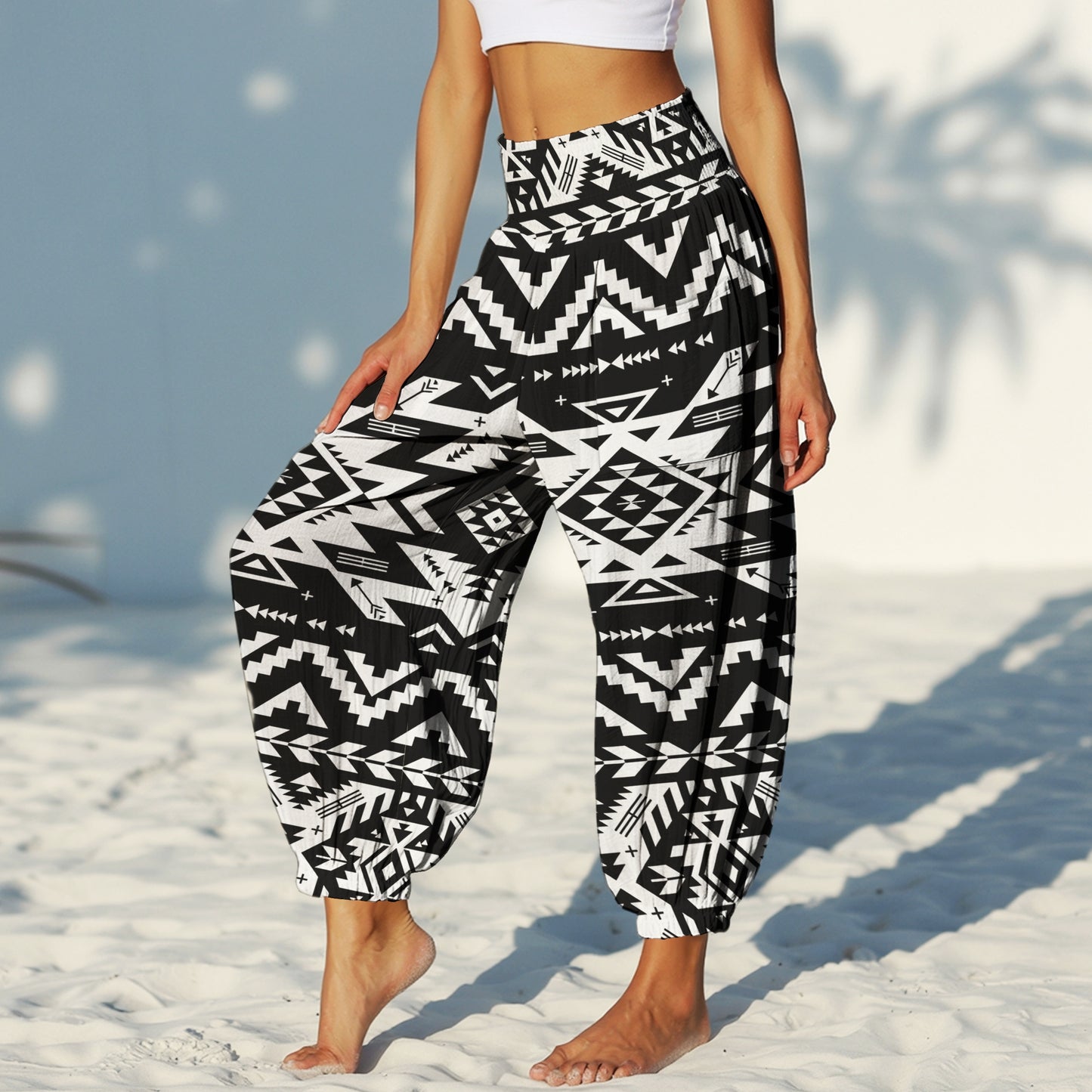 Boho Harem Pants - Yoga Boho Clothes with Pockets 01