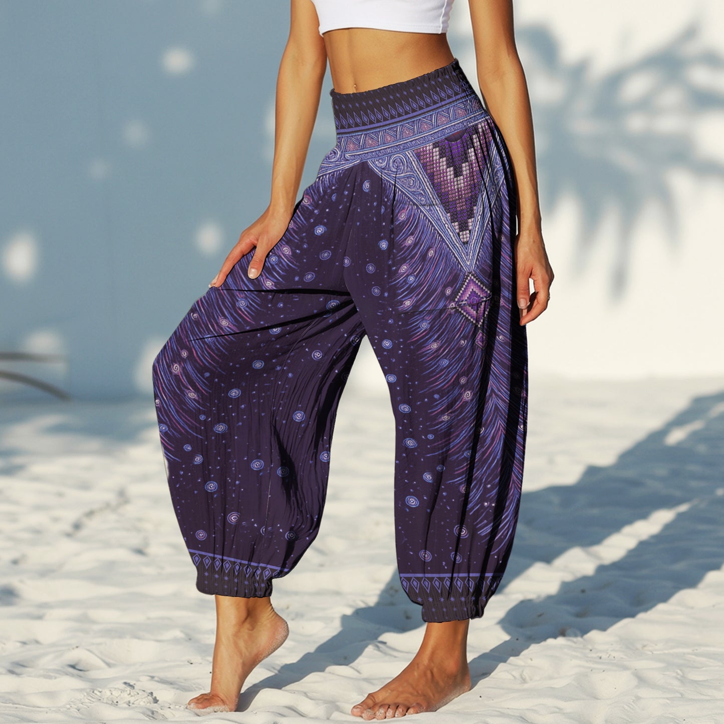 Boho Harem Pants - Yoga Boho Clothes with Pockets