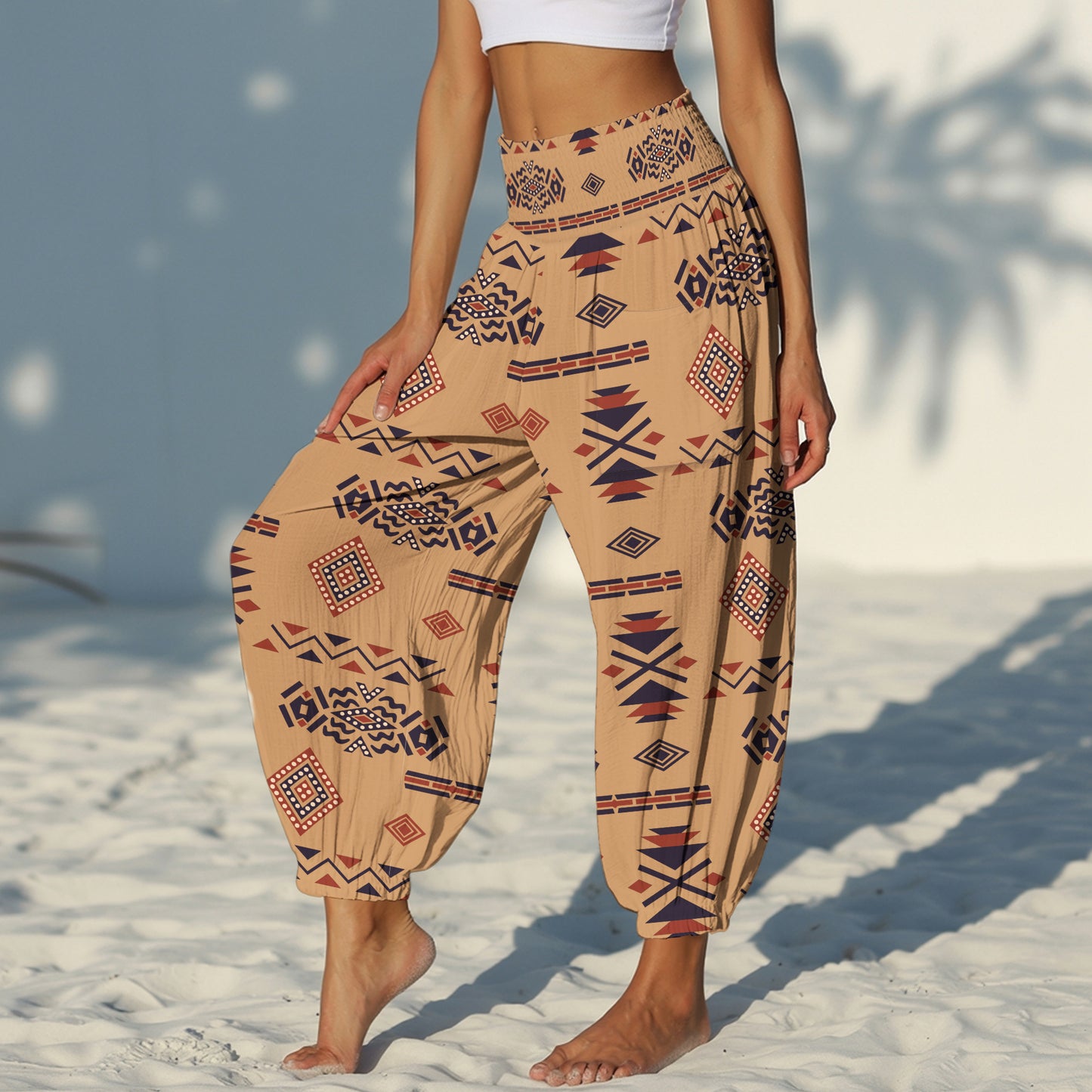 Boho Harem Pants - Yoga Boho Clothes with Pockets 02