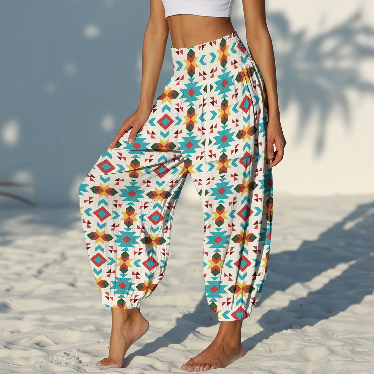 Boho Harem Pants - Yoga Boho Clothes with Pockets 10