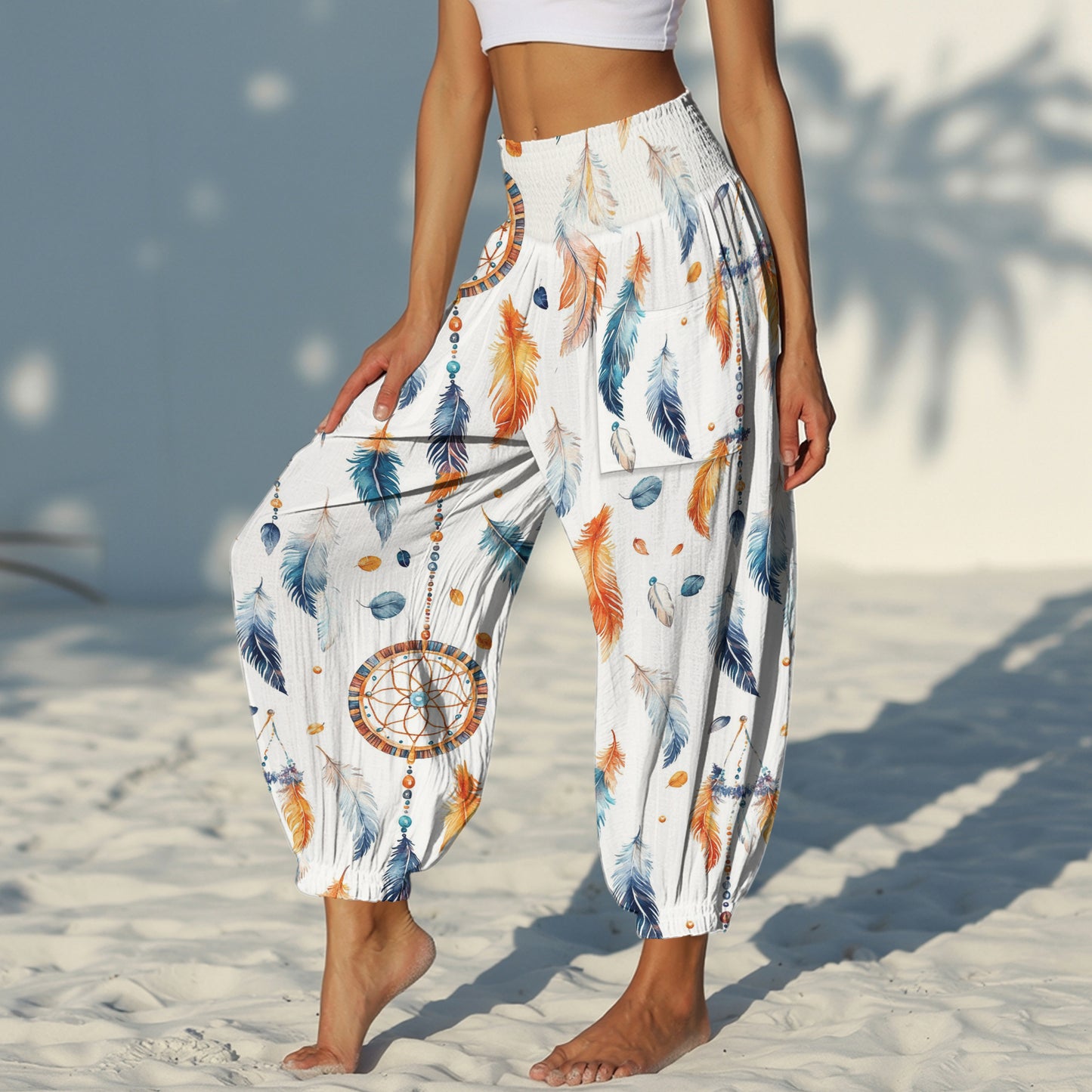 Boho Harem Pants - Yoga Boho Clothes with Pockets 09