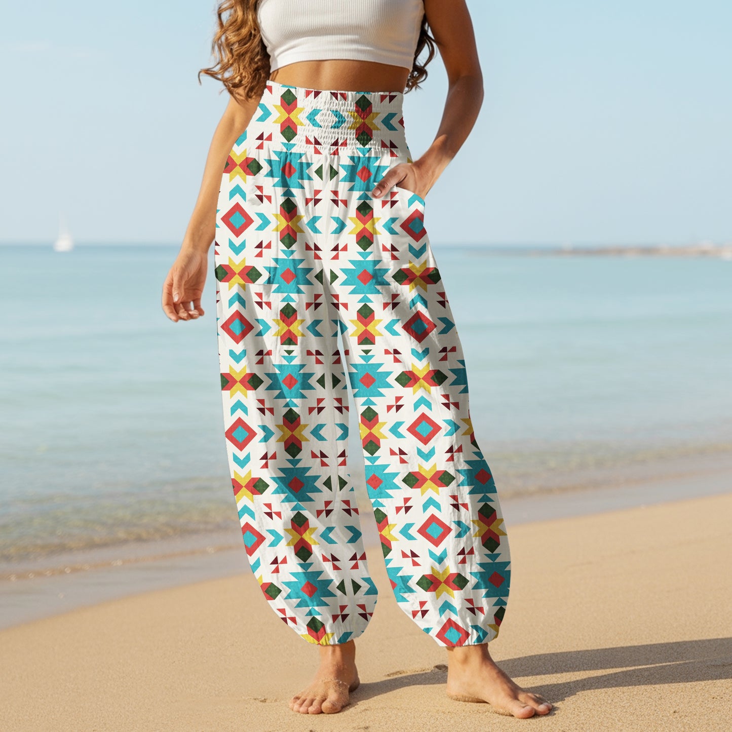 Boho Harem Pants - Yoga Boho Clothes with Pockets 10