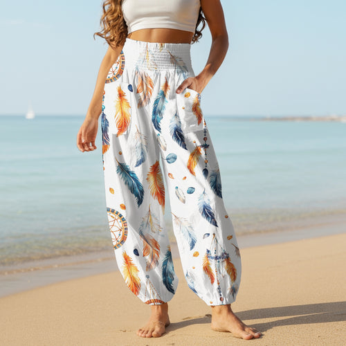 Boho Harem Pants - Yoga Boho Clothes with Pockets 09