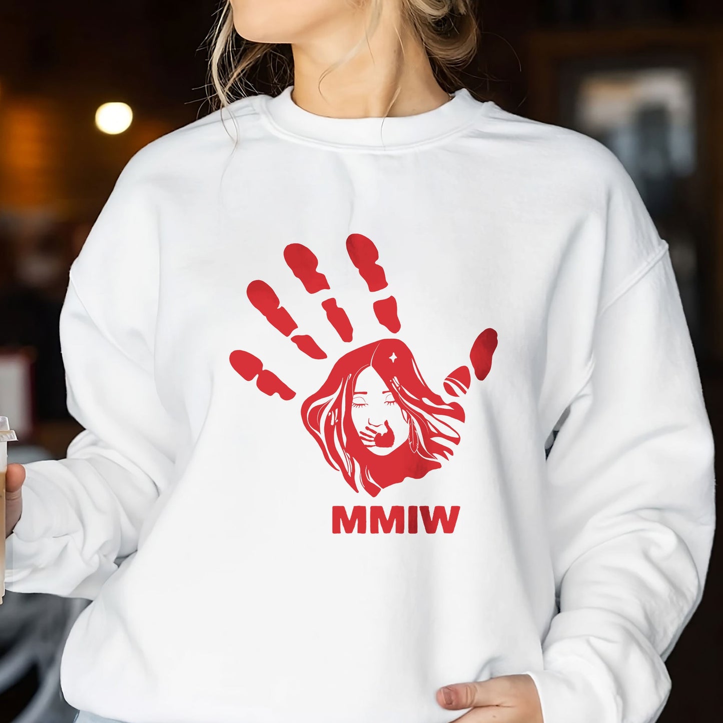 MMIW Red Hand Indigenous Owned S-T-Shirt