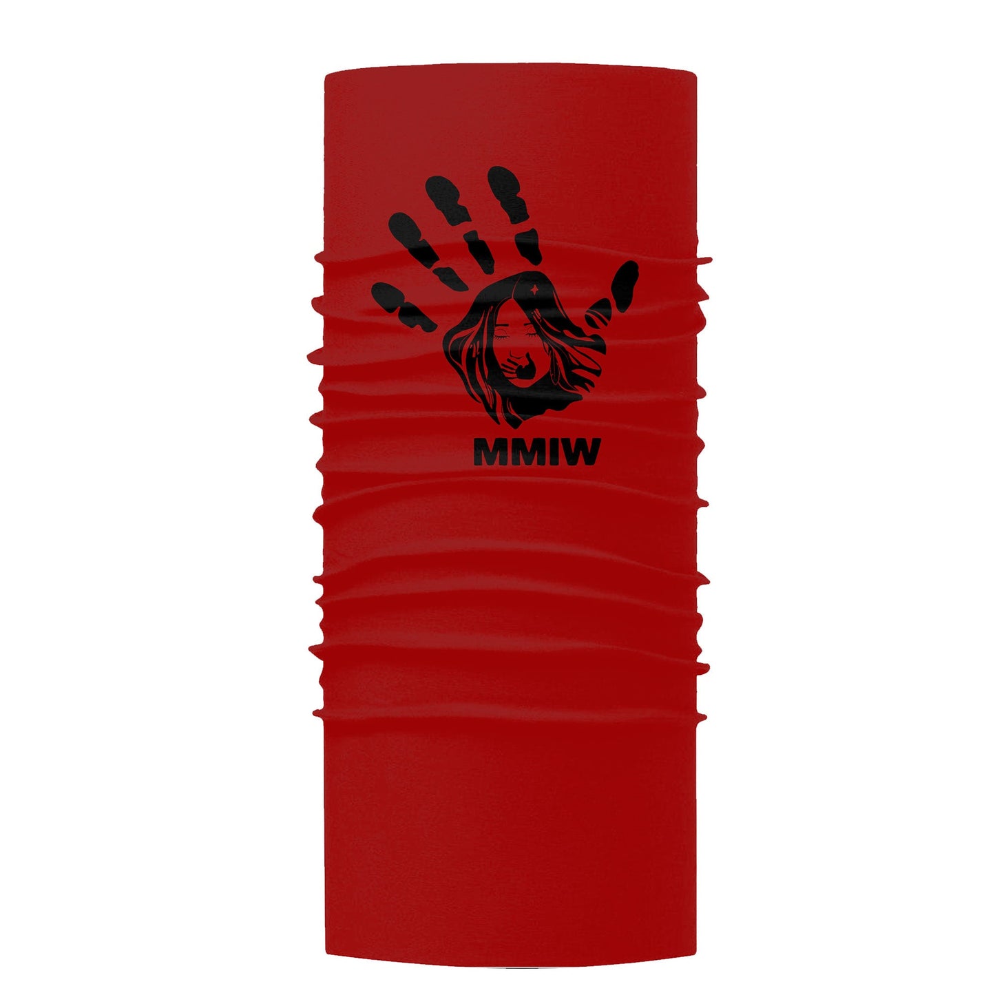 Face Mask Bandana Red Hand - Justice For Missing And Murdered Indigenous Women WC01-RED