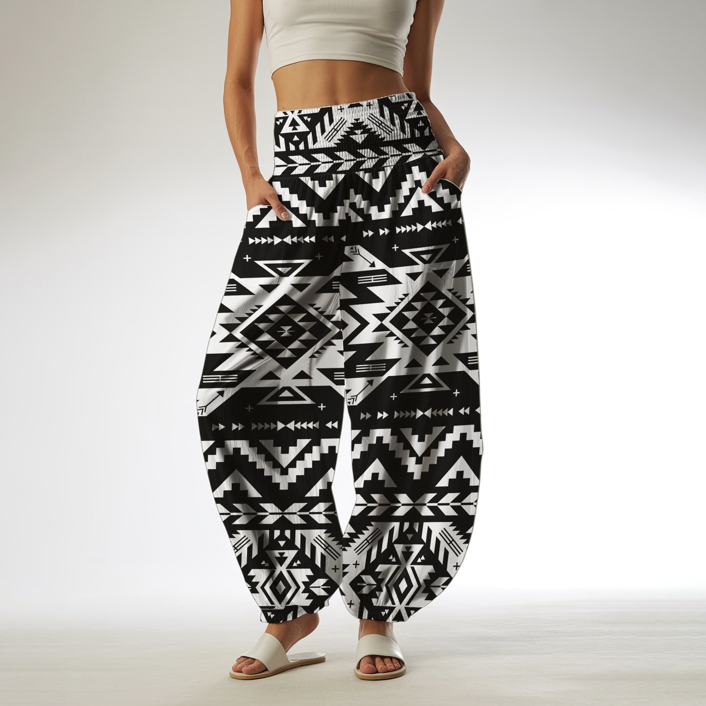 Boho Harem Pants - Yoga Boho Clothes with Pockets 01