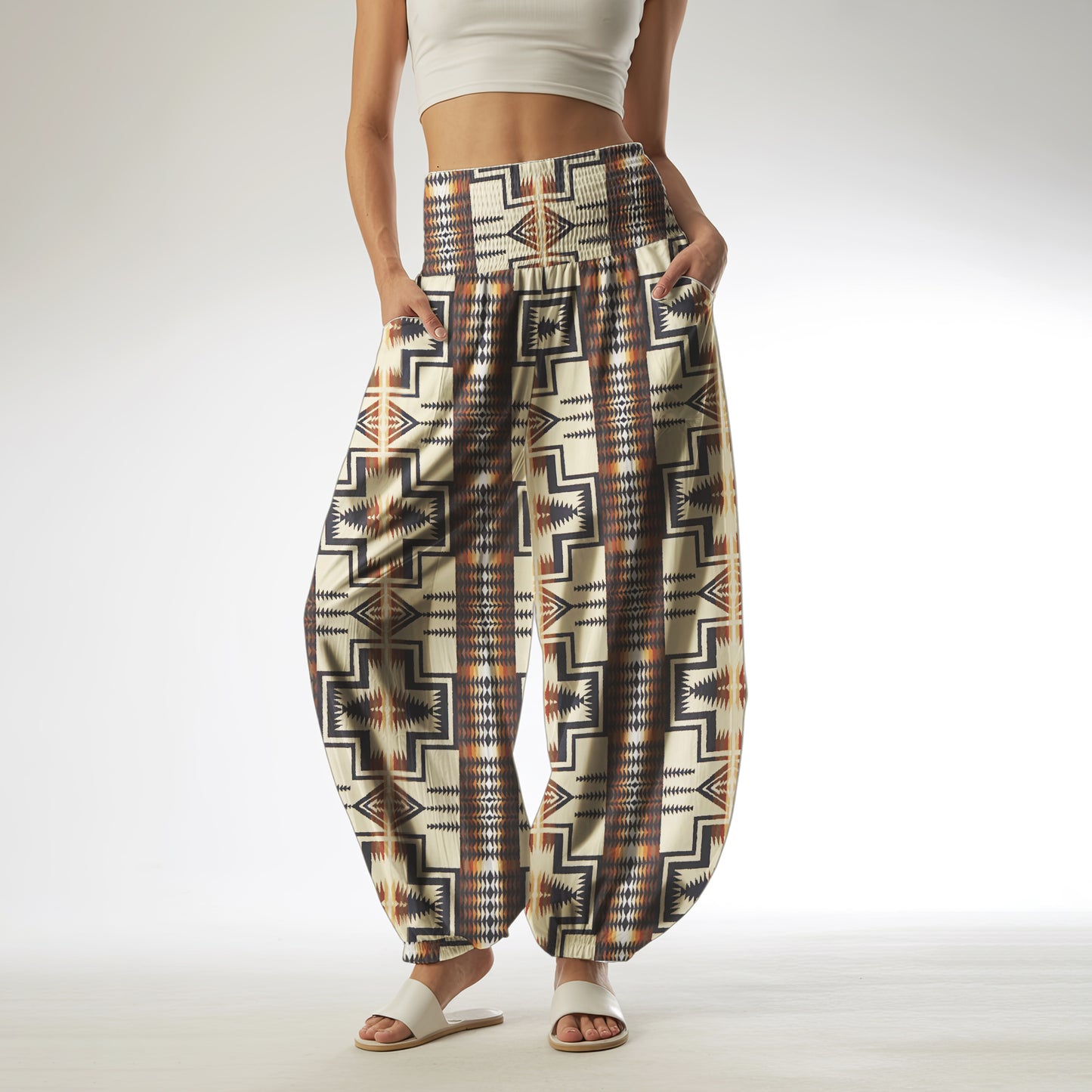 Boho Harem Pants - Yoga Boho Clothes with Pockets 11