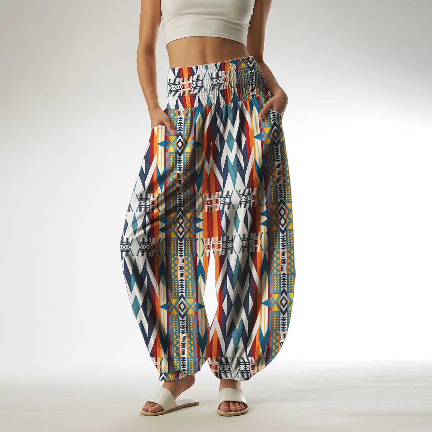 Boho Harem Pants - Yoga Boho Clothes with Pockets 12