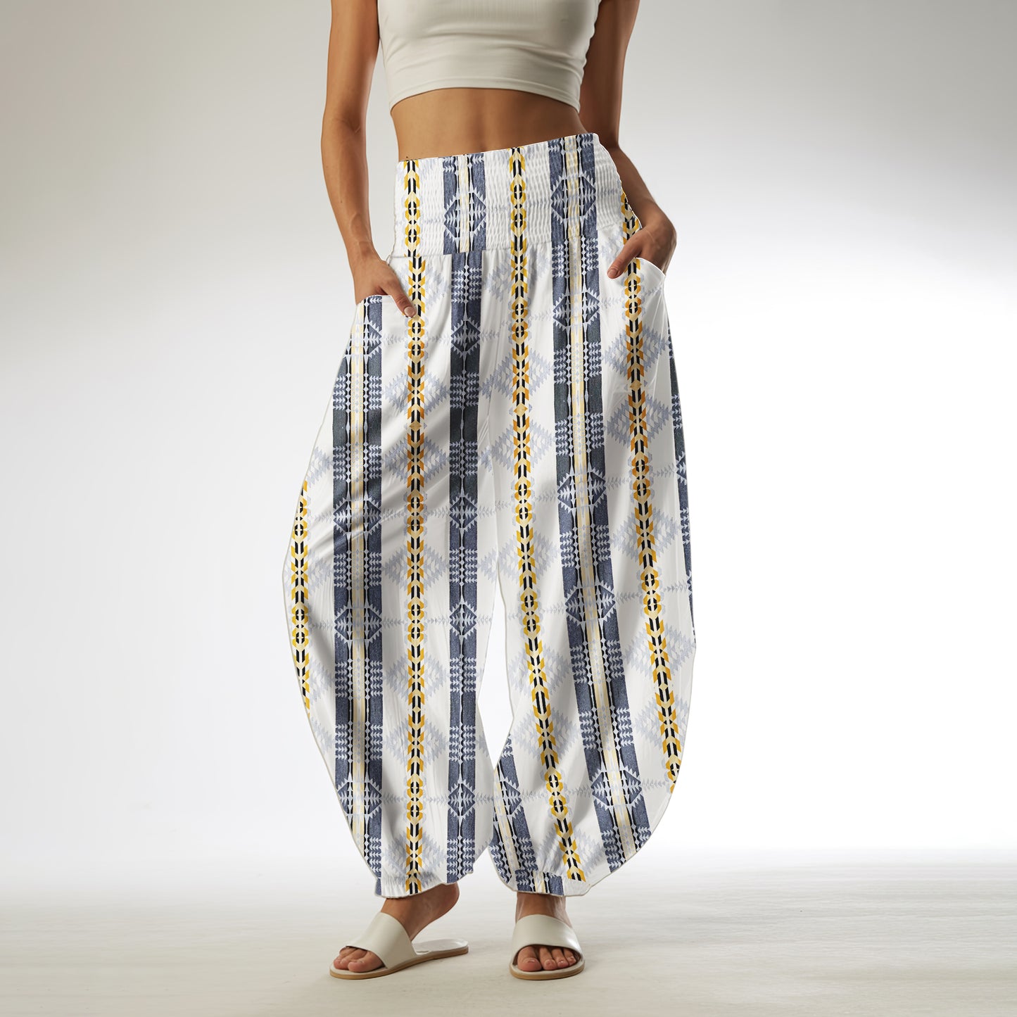 Boho Harem Pants - Yoga Boho Clothes with Pockets