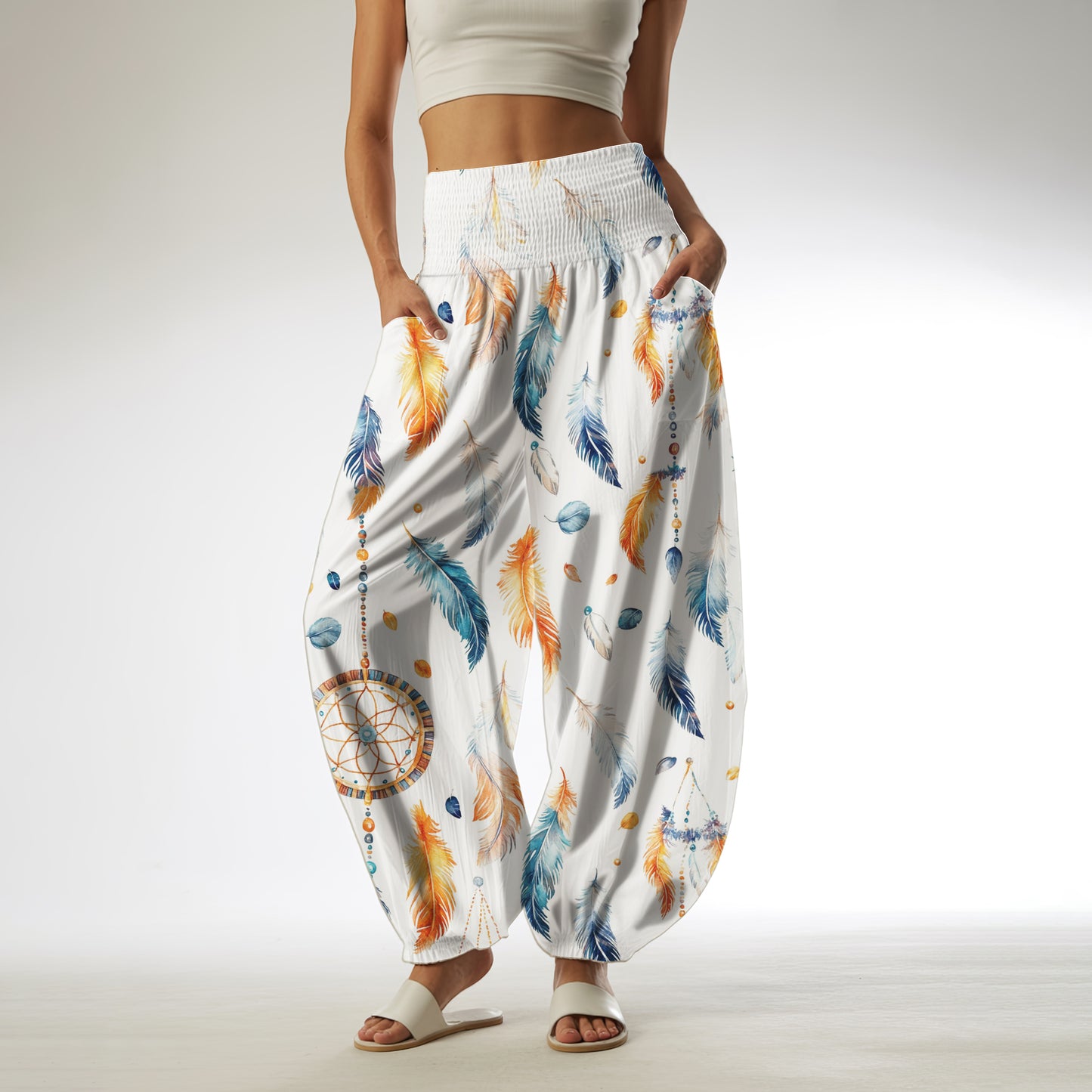 Boho Harem Pants - Yoga Boho Clothes with Pockets 09