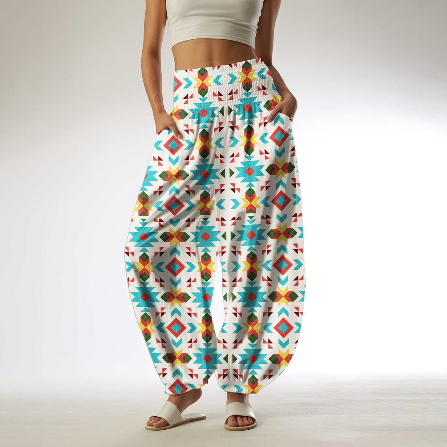 Boho Harem Pants - Yoga Boho Clothes with Pockets 10
