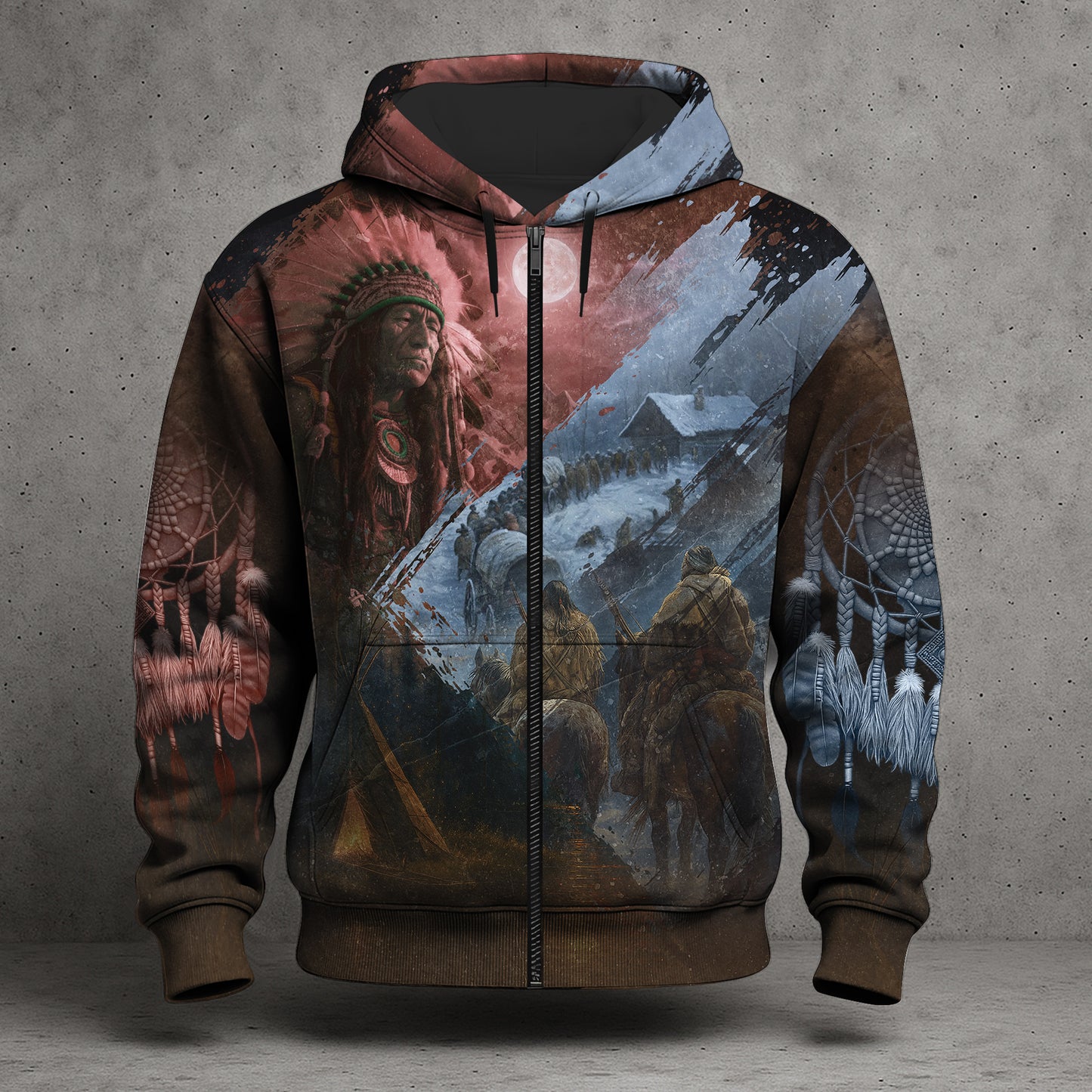 Native Chief Heritage Hoodie – The Journey of Honor and Spirit
