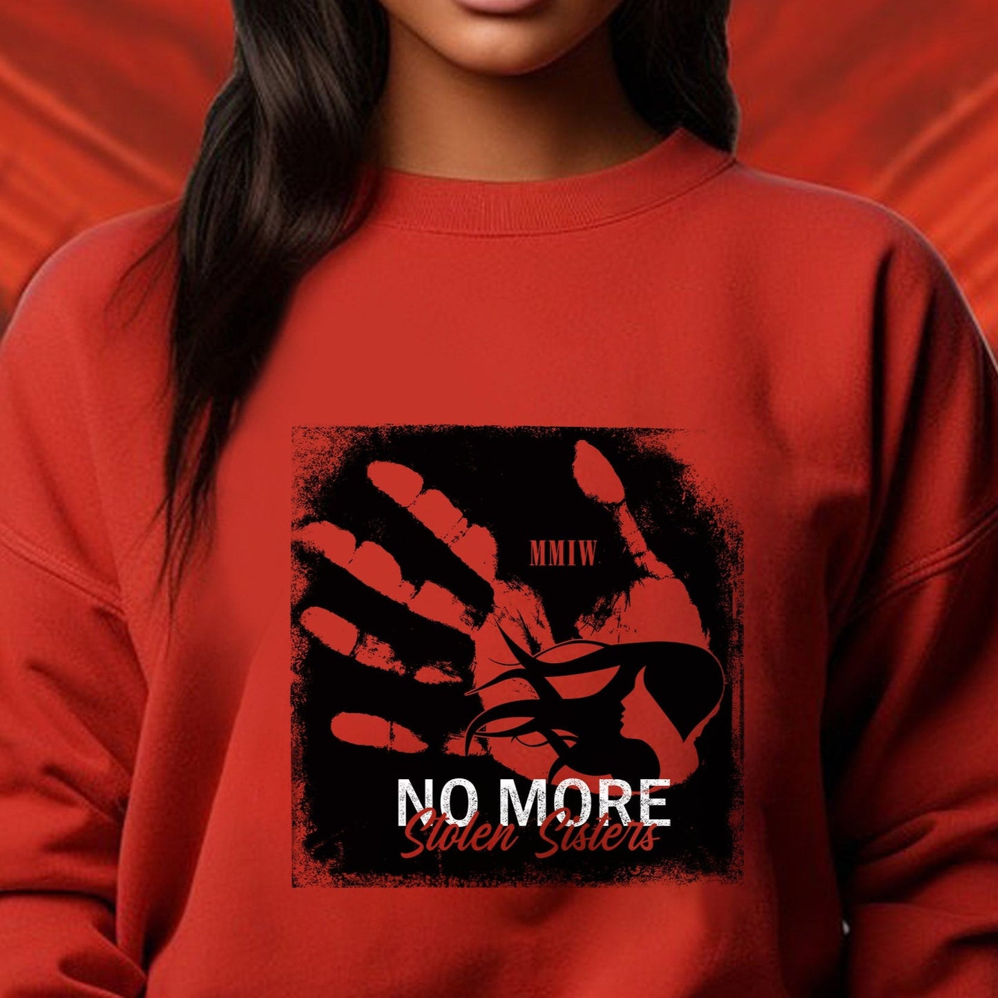 MMIW No More Stolen Sisters Red Hand Unisex T-Shirt/Hoodie/Sweatshirt 140