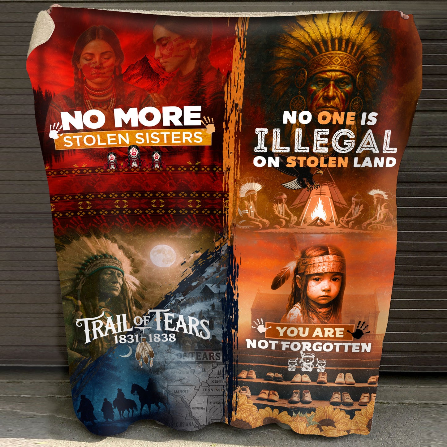 No More Stolen Sisters – Native Heritage Blanket of Strength, Justice & Remembrance...