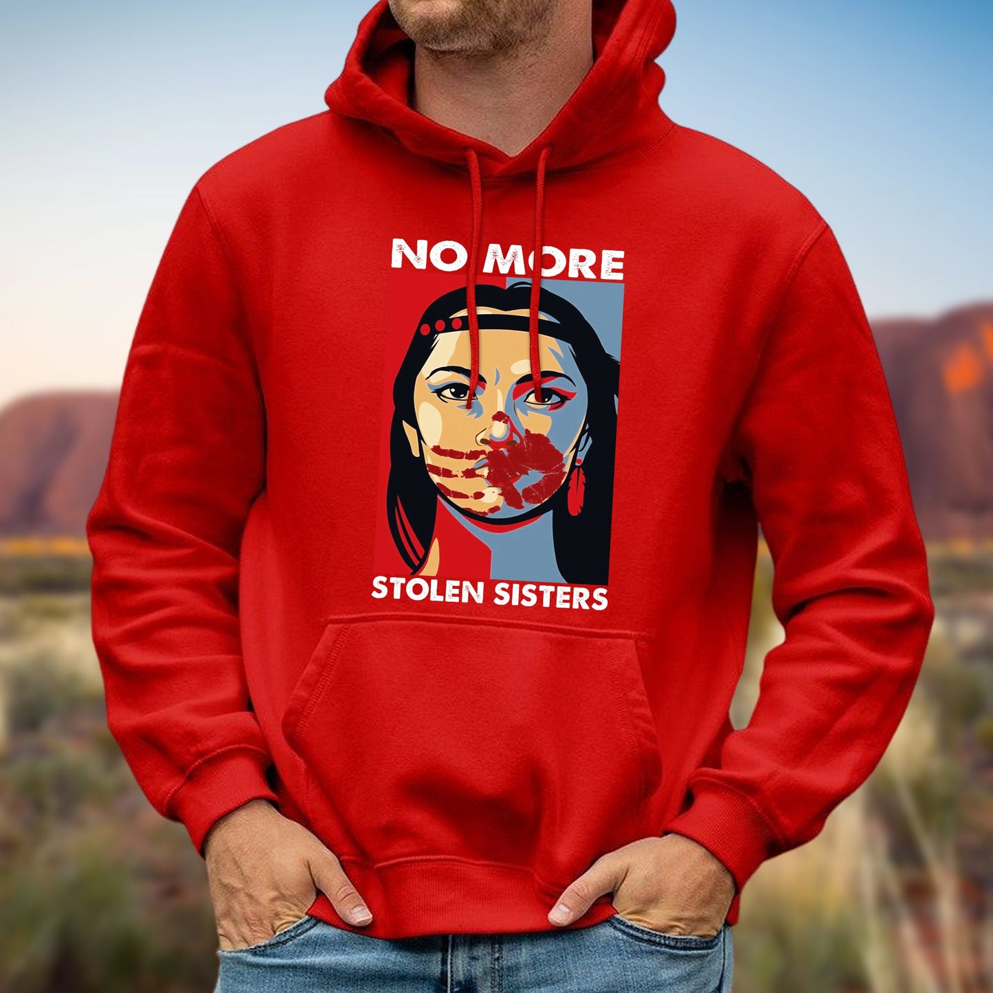 MMIW No More Stolen Sisters Red Hand Unisex T-Shirt