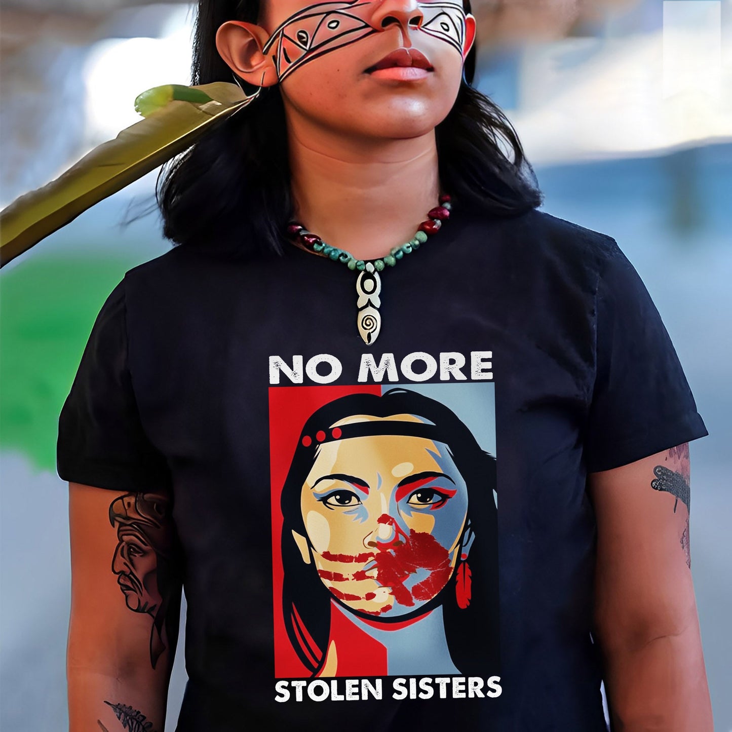 MMIW No More Stolen Sisters Red Hand Unisex T-Shirt