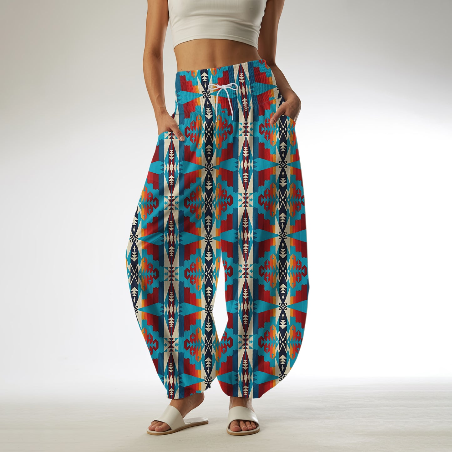 Boho Harem Pants - Yoga Boho Clothes with Pockets 08