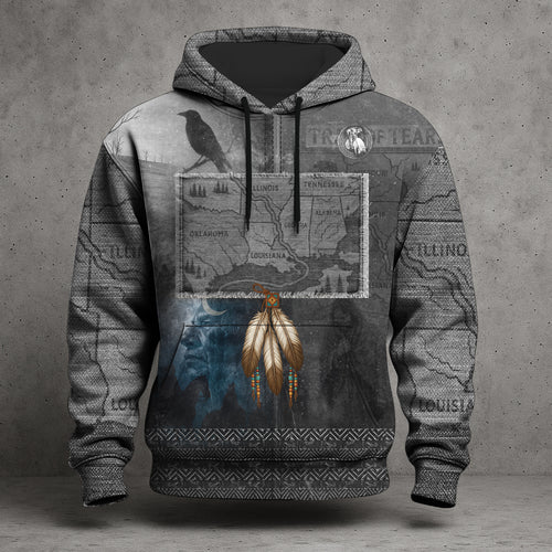 Footprints of Tears – Trail of Tears Memorial Hoodie