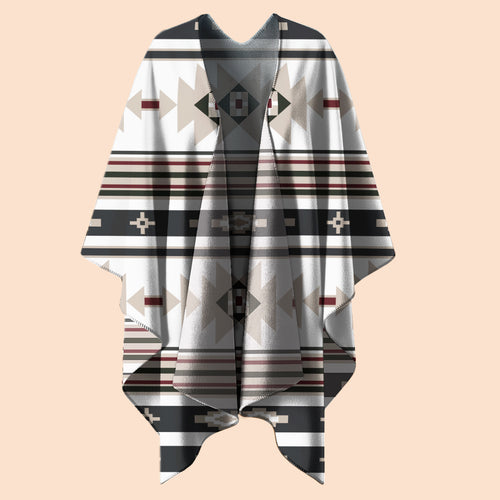 Boho Poncho with Wild Pattern and Native Dreamcatchers