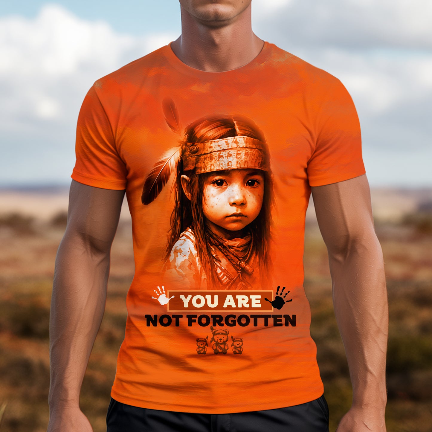 3D T-Shirt for the Silenced – Every Child Still Matters - I Wear Orange For The 215 Stolen Children