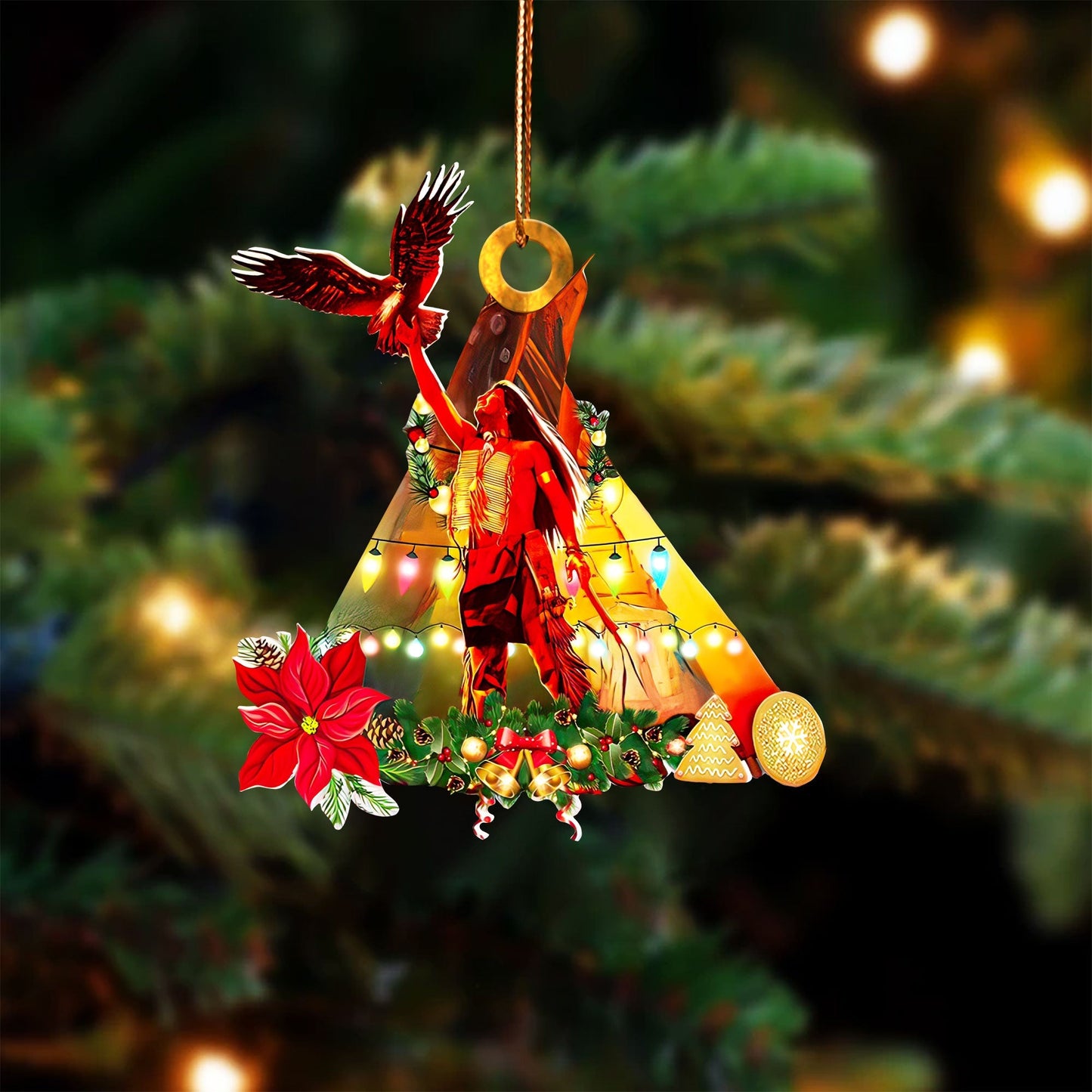 Eagle Tipi Native American Chief - Unique Christmas Gift Decor Flat Acrylic
