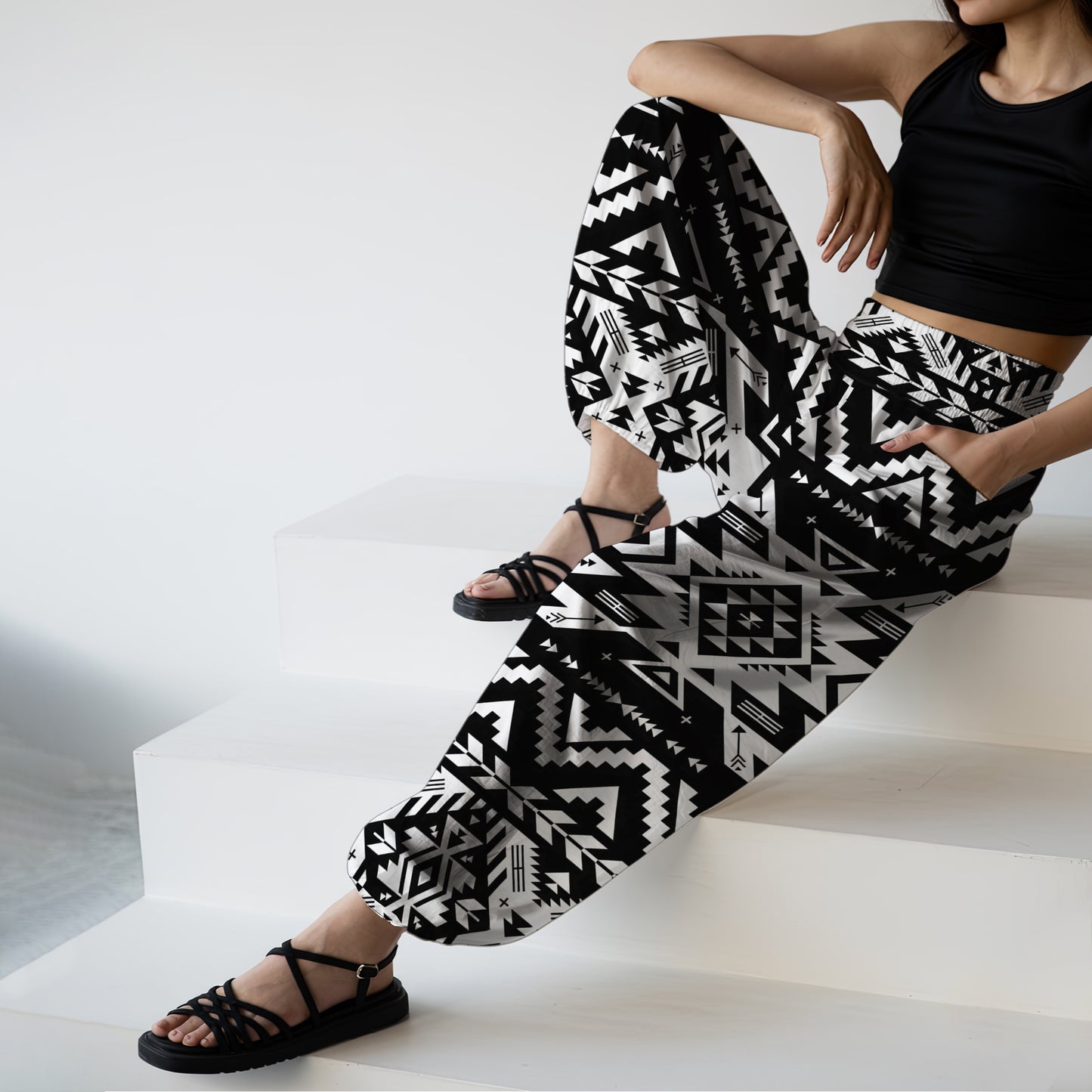 Boho Harem Pants - Yoga Boho Clothes with Pockets 01