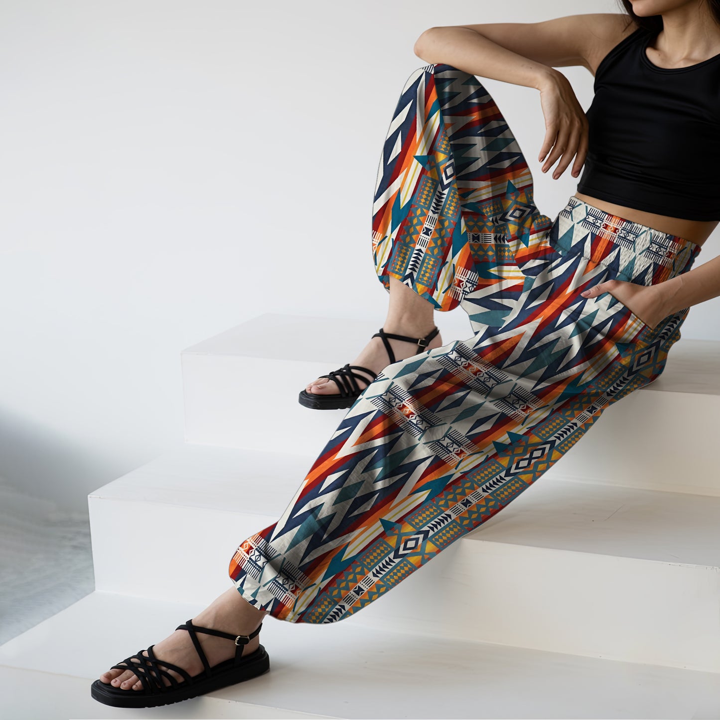 Boho Harem Pants - Yoga Boho Clothes with Pockets 12