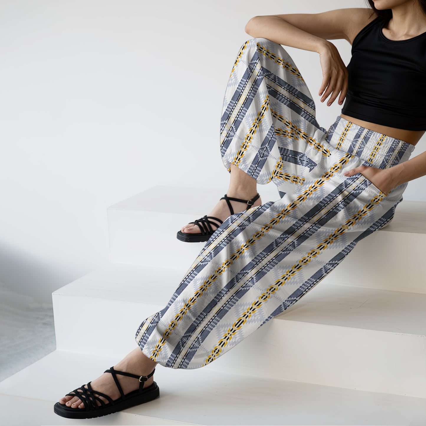 Boho Harem Pants - Yoga Boho Clothes with Pockets