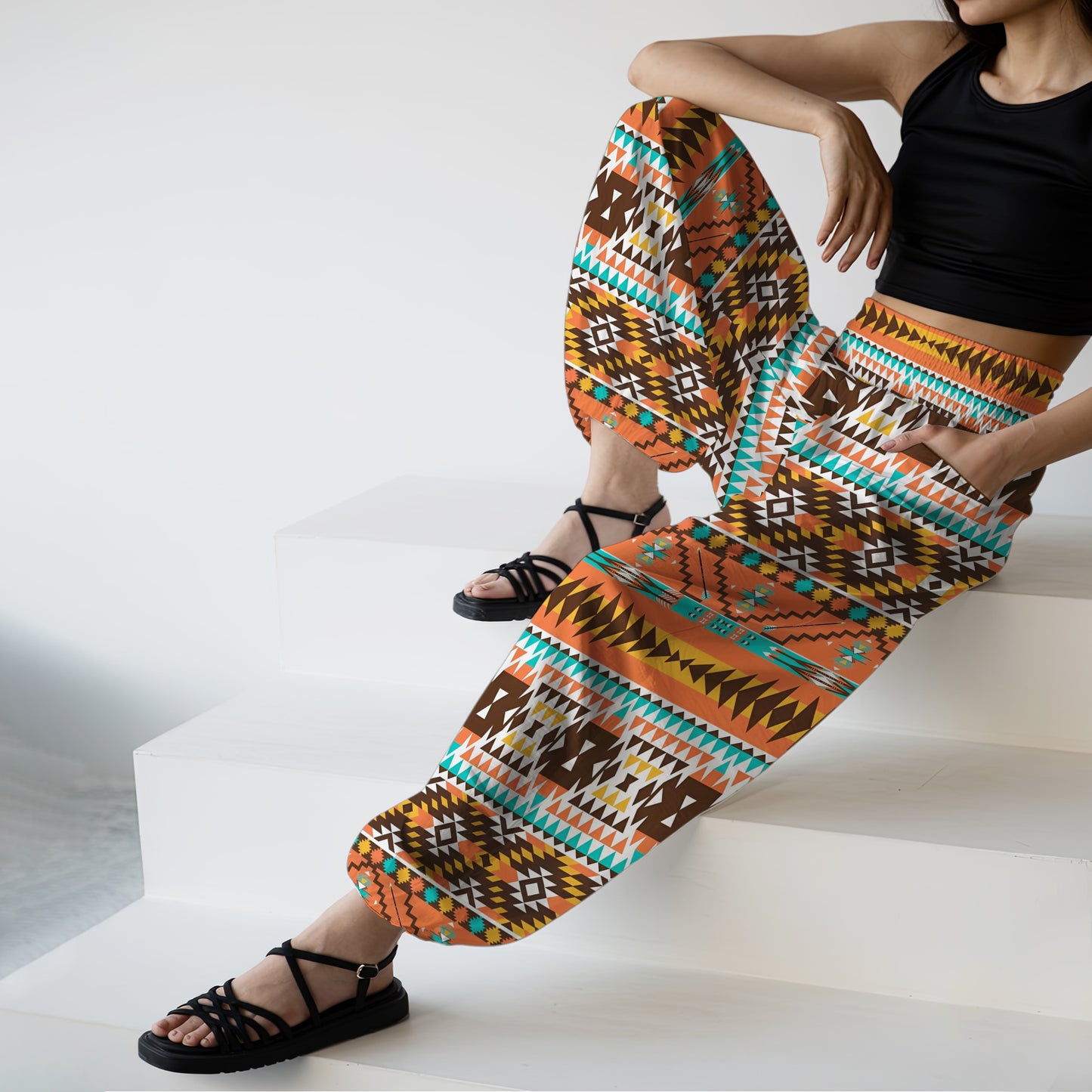 Boho Harem Pants - Yoga Boho Clothes with Pockets 14