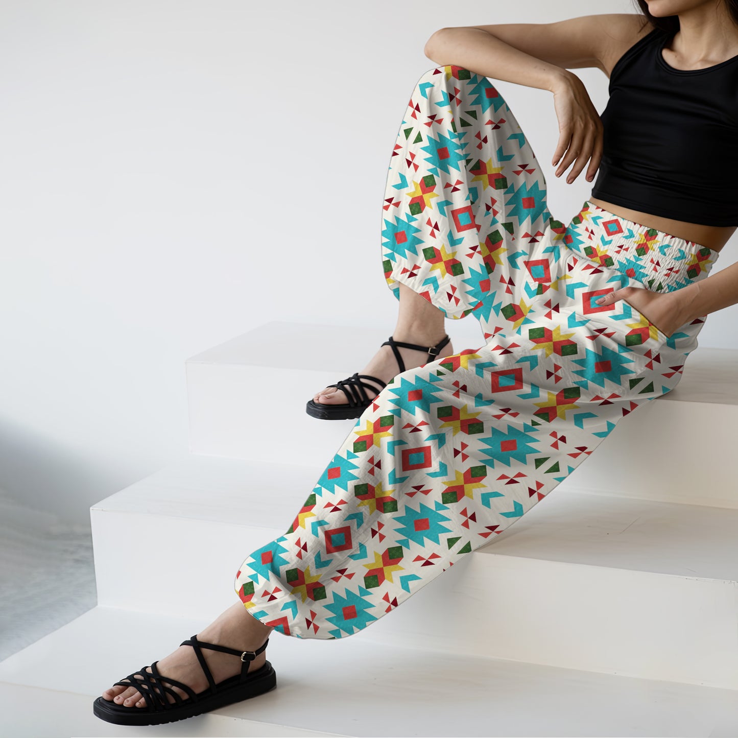 Boho Harem Pants - Yoga Boho Clothes with Pockets 10