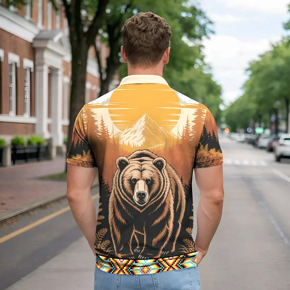 Native American Polo Shirt - Native Heritage – Spirit of the Bear