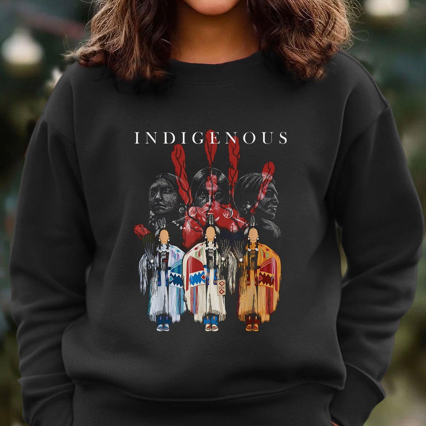 MMIW Native American Indigenous Red Hand Indian Blood Themed Unisex T-Shirt/Hoodie/Sweatshirt