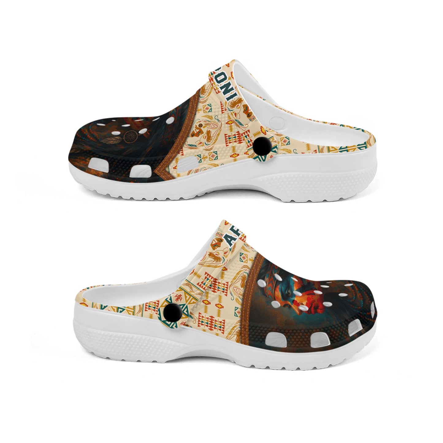 Custom Name Native Pride Clogs – Artistic Family Gift for Women Who Cherish Native Heritage