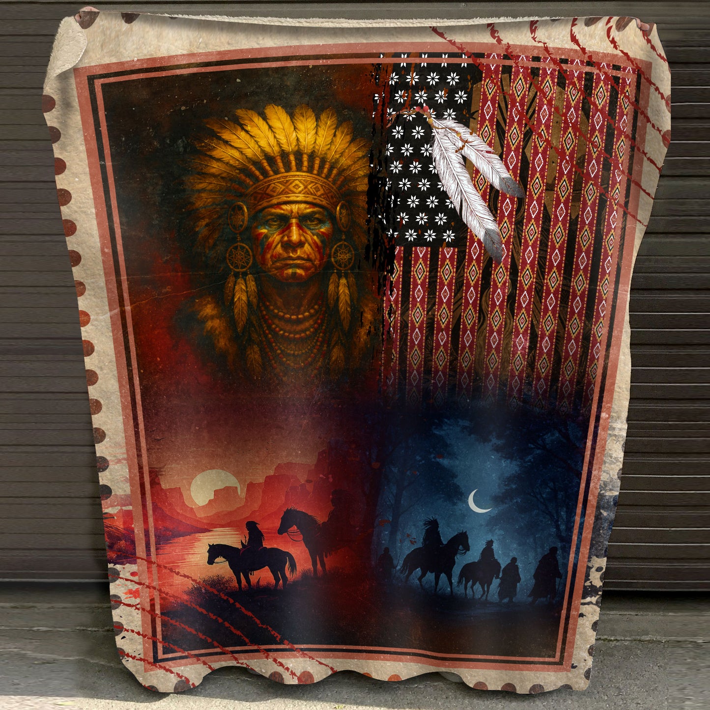 Between Sunset and Moonlight – The Native Heritage Blanket"