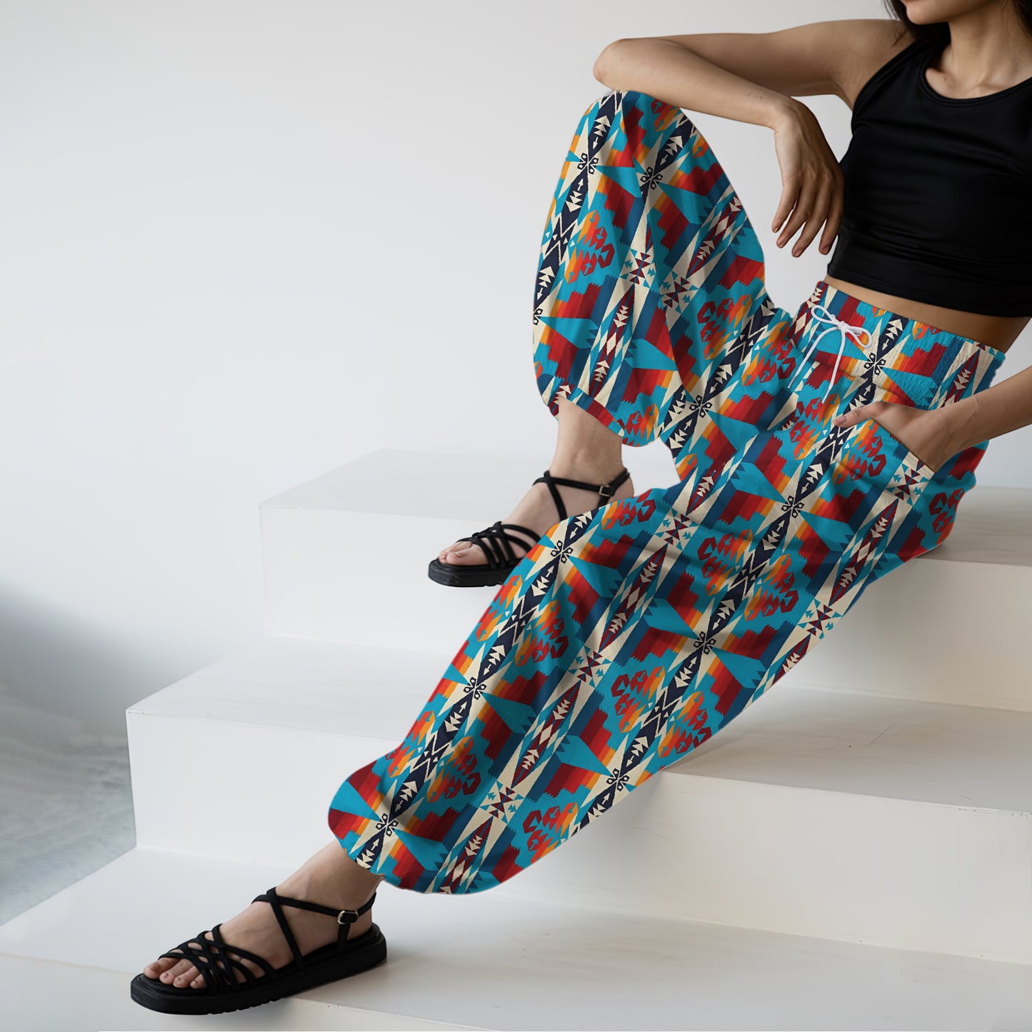 Boho Harem Pants - Yoga Boho Clothes with Pockets 08