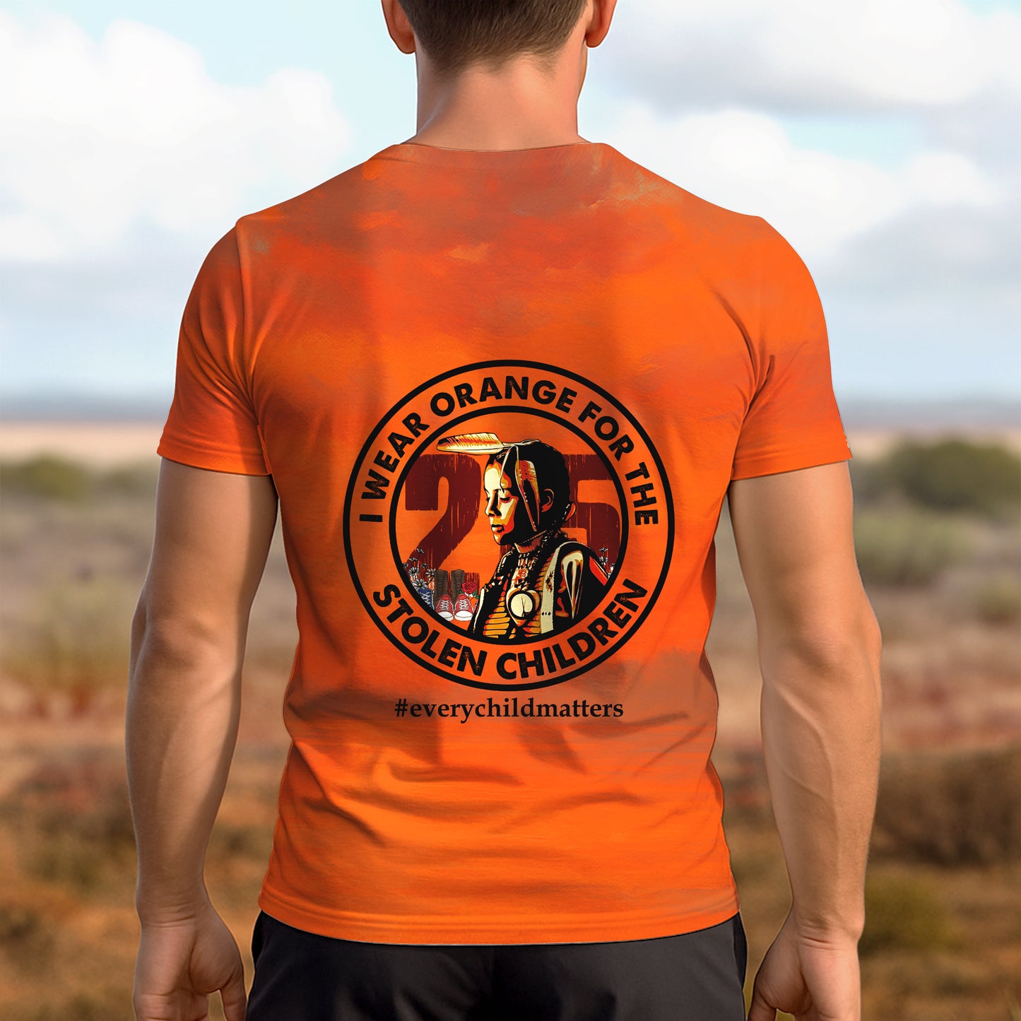 3D T-Shirt for the Silenced – Every Child Still Matters - I Wear Orange For The 215 Stolen Children