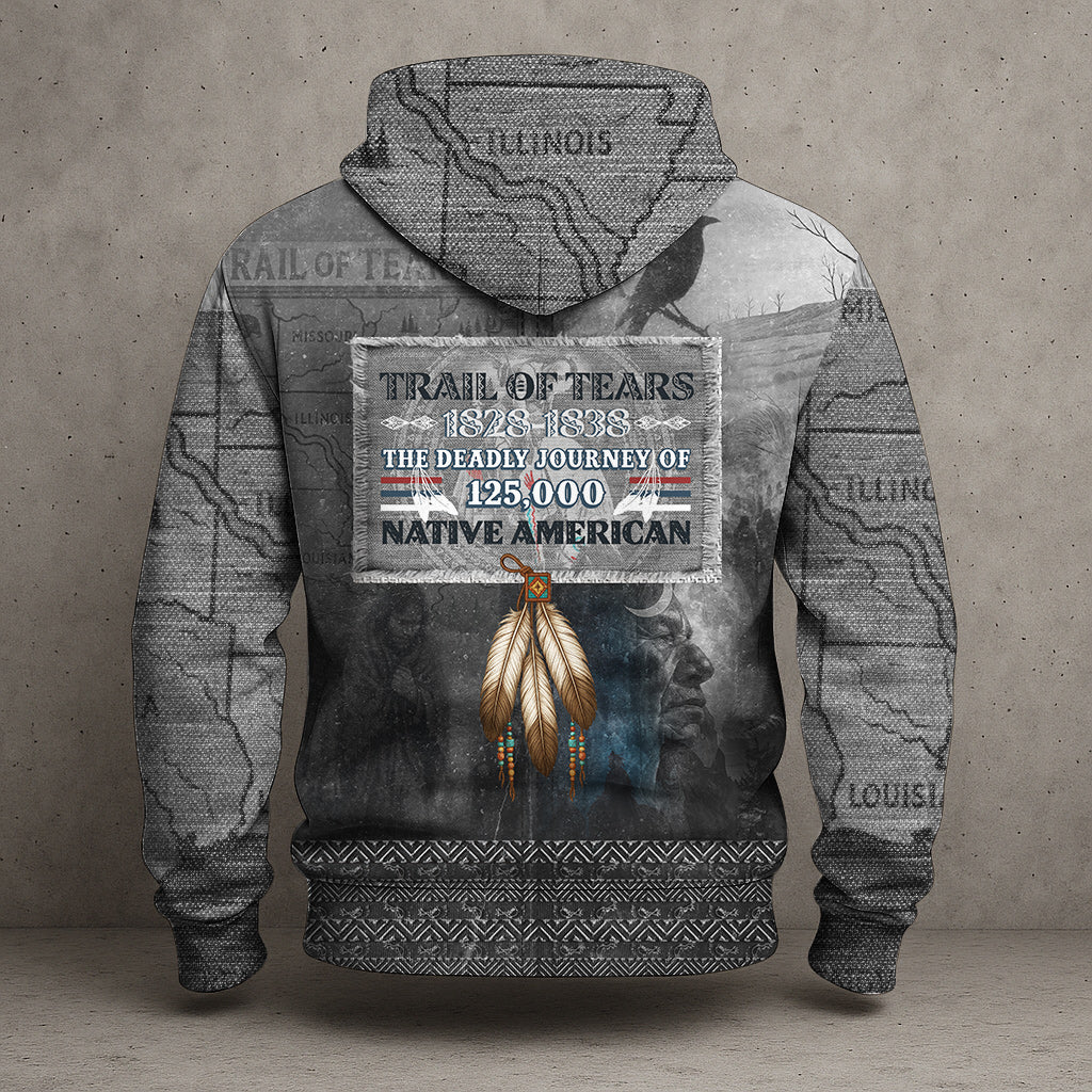 Footprints of Tears – Trail of Tears Memorial Hoodie