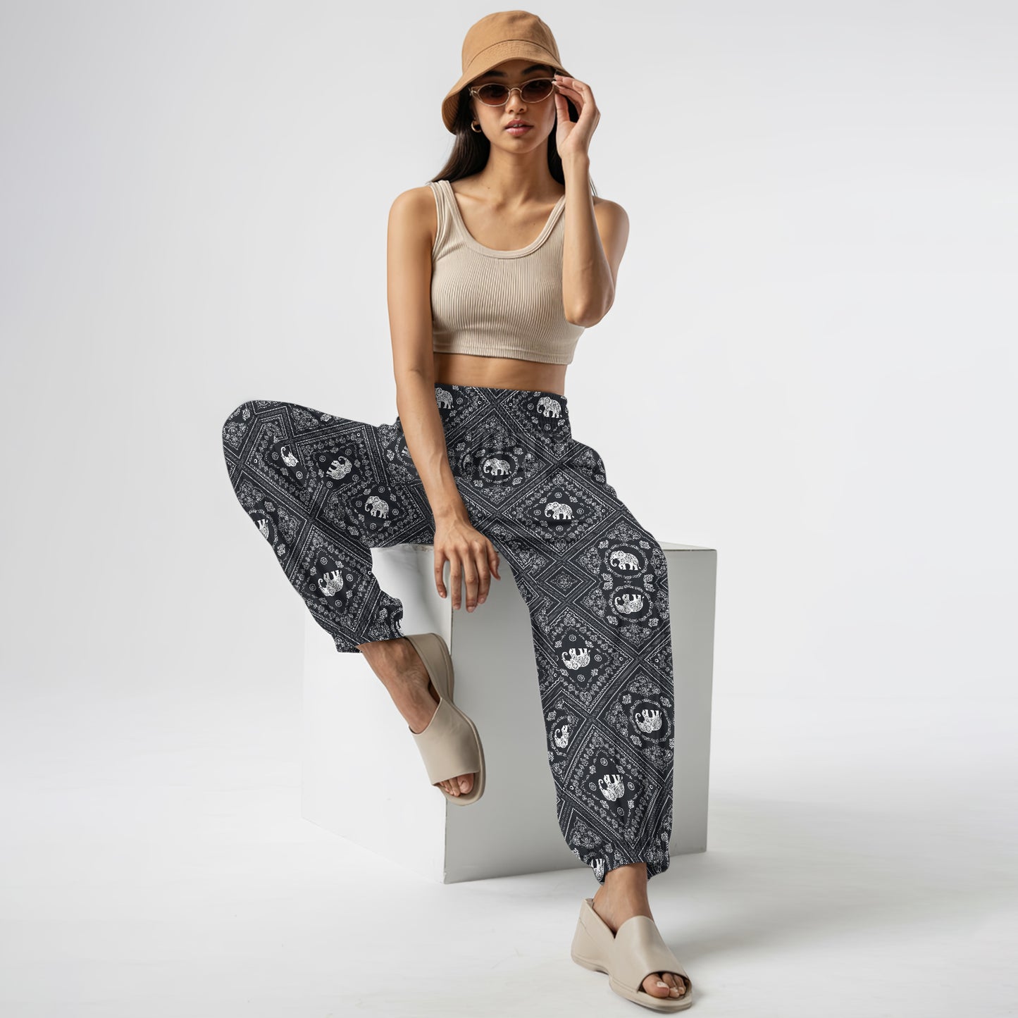 Elephant Harem Pants – Yoga Boho Clothes with Pockets 20