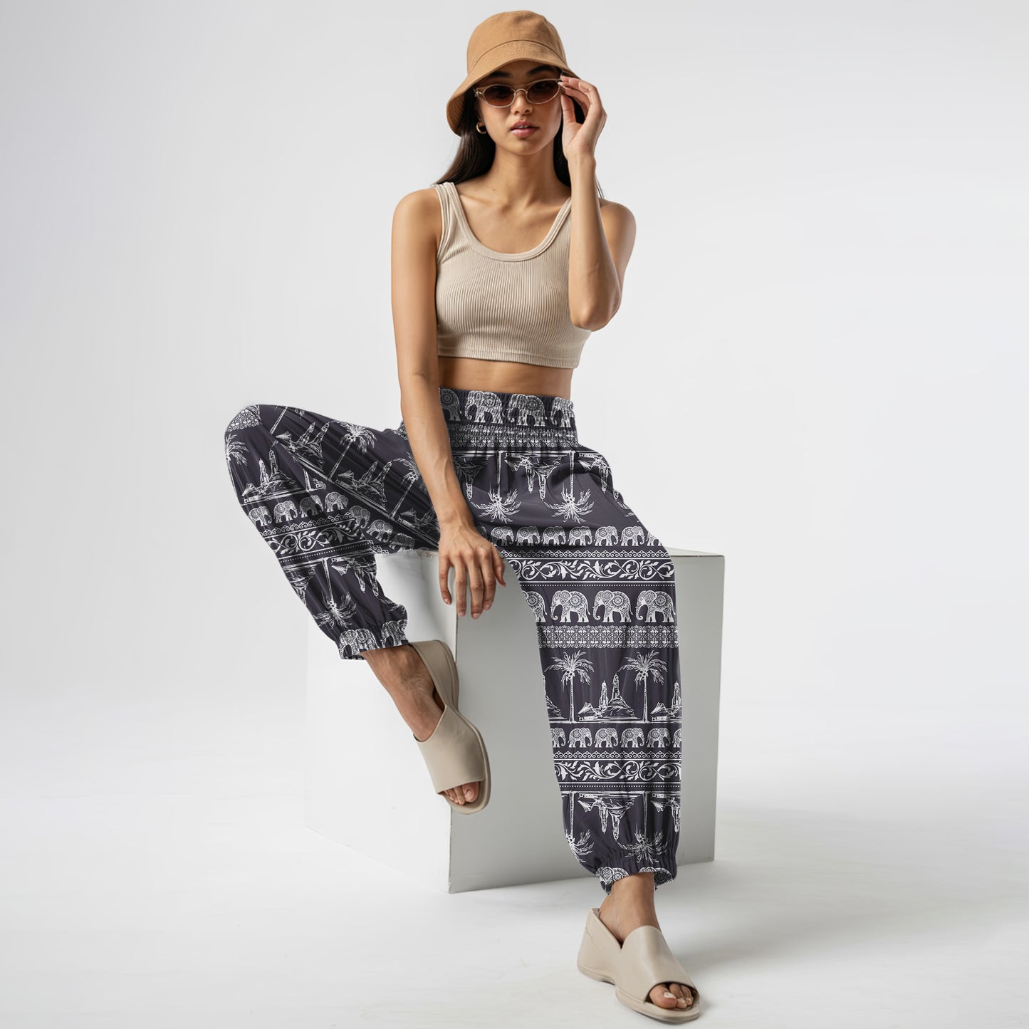Elephant Harem Pants – Yoga Boho Clothes with Pockets 19