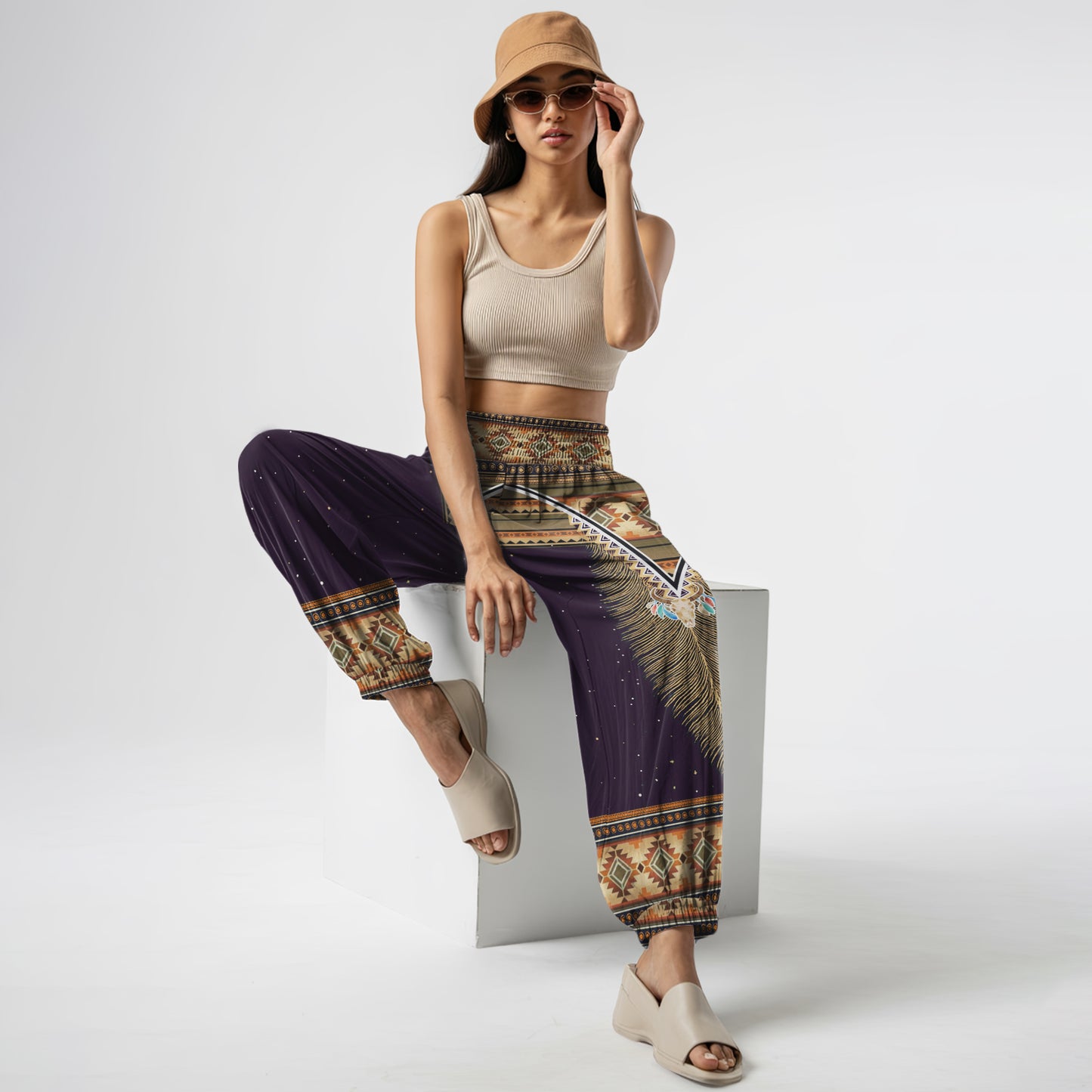 Boho Harem Pants - Yoga Boho Clothes with Pockets