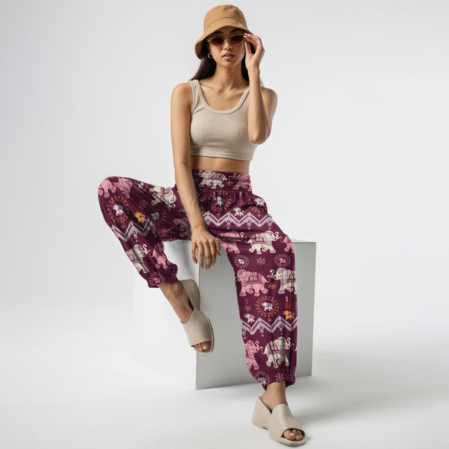 Elephant Harem Pants – Boho Yoga Pants with Pockets 10
