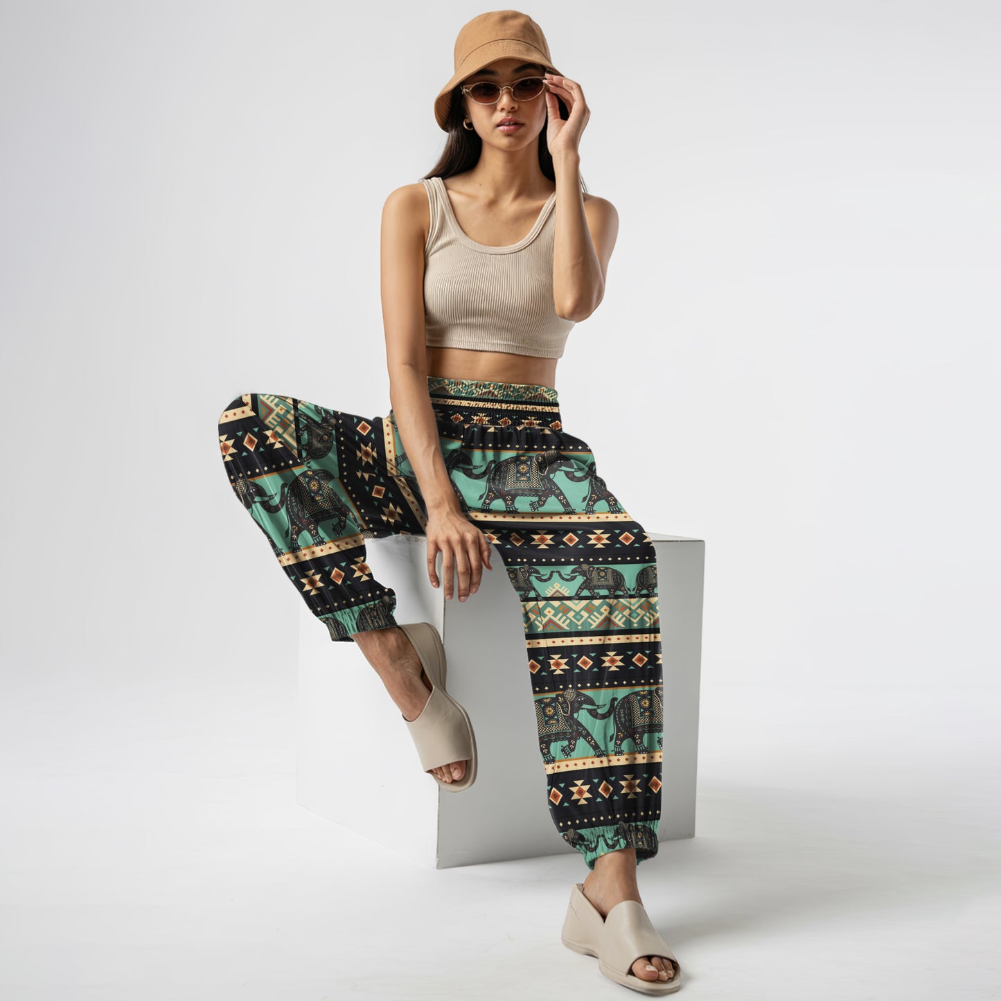 Elephant Harem Pants – Boho Yoga Pants with Pockets 07
