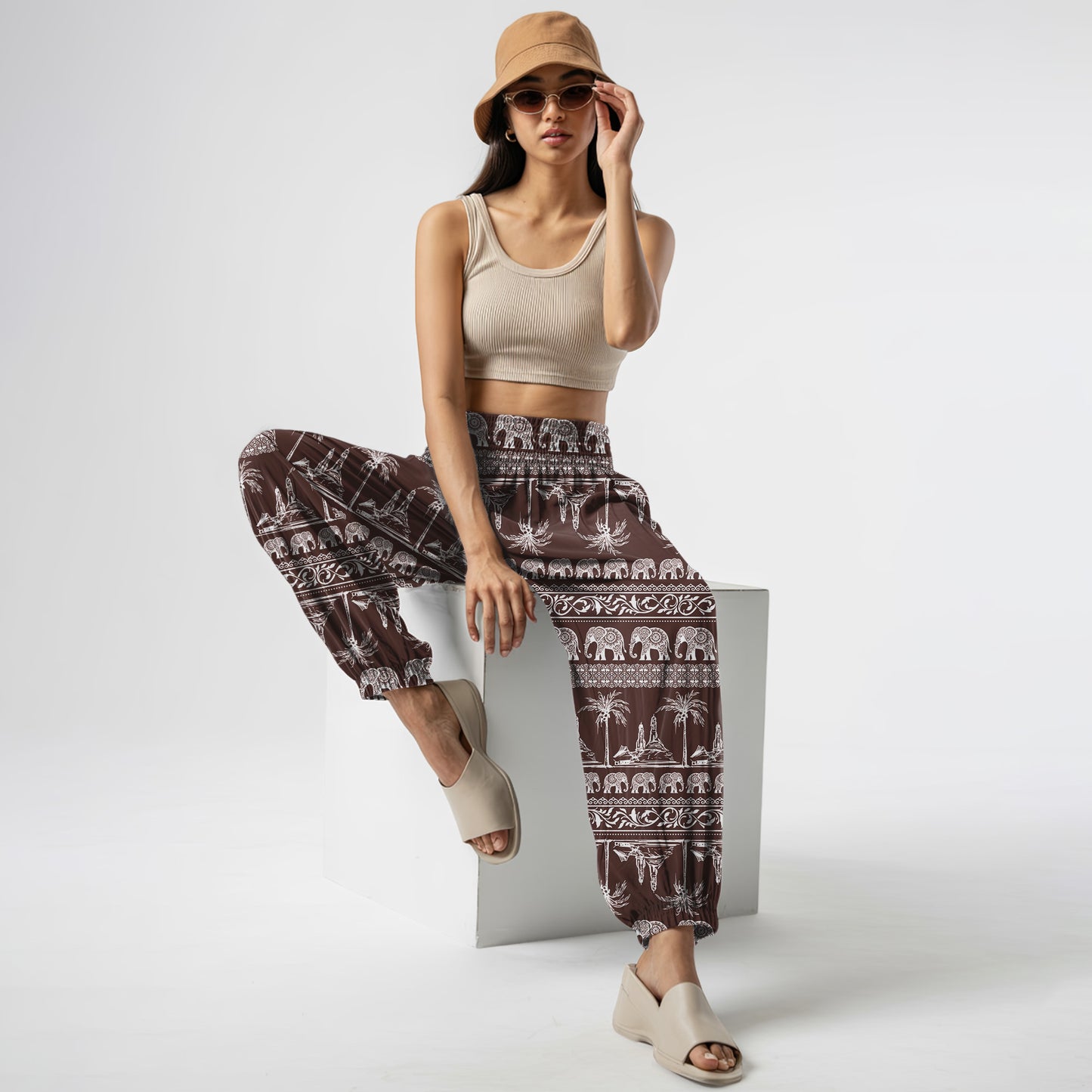 Elephant Harem Pants – Yoga Boho Clothes with Pockets 19