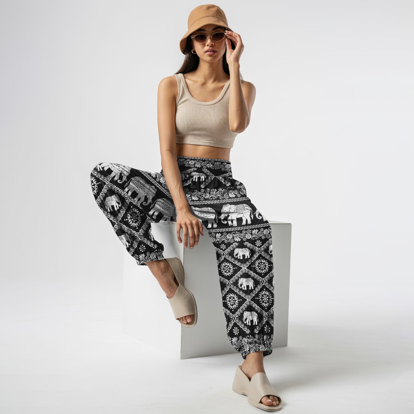 Elephant Harem Pants – Yoga Boho Clothes with Pockets 18