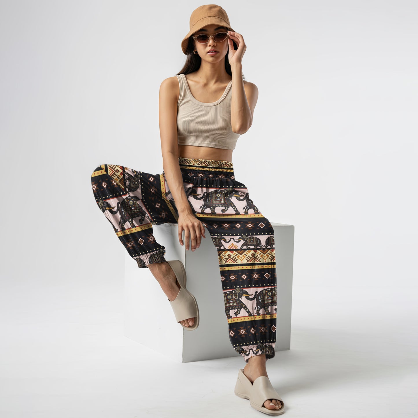 Elephant Harem Pants – Boho Yoga Pants with Pockets 07