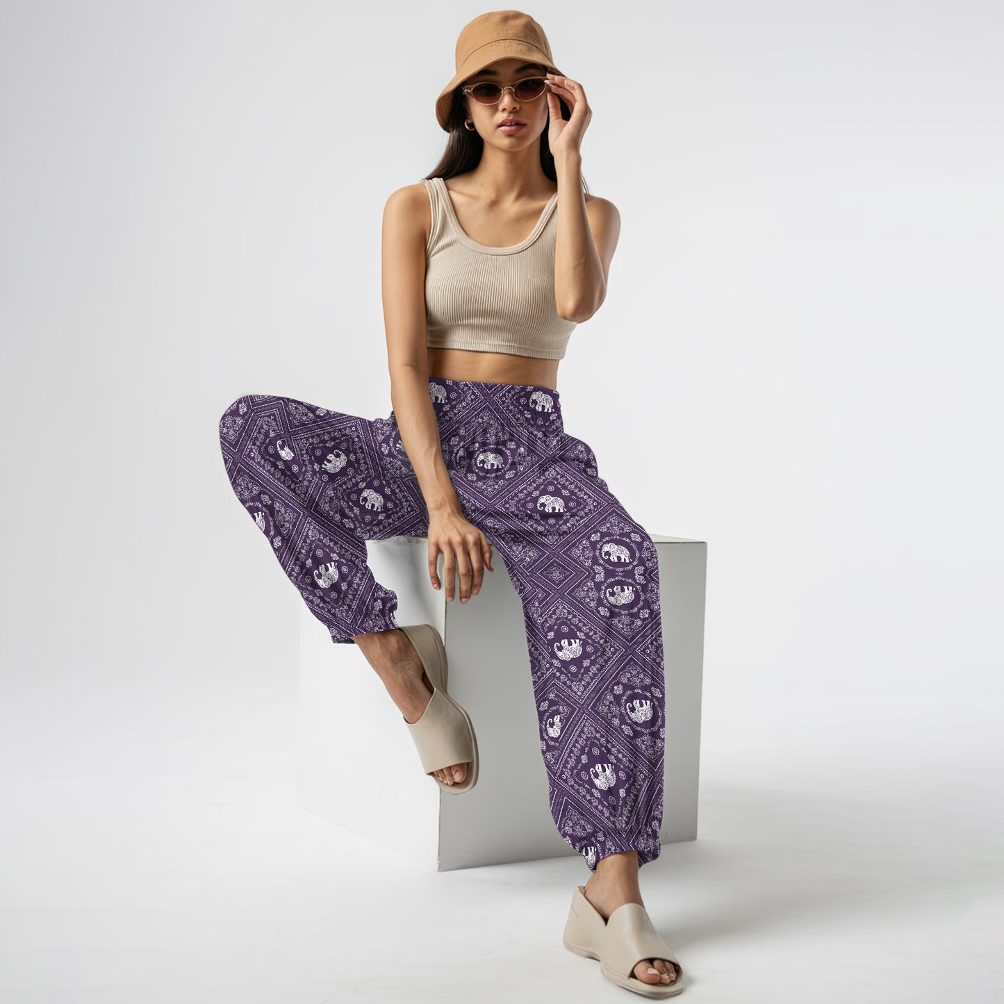 Elephant Harem Pants – Yoga Boho Clothes with Pockets 20