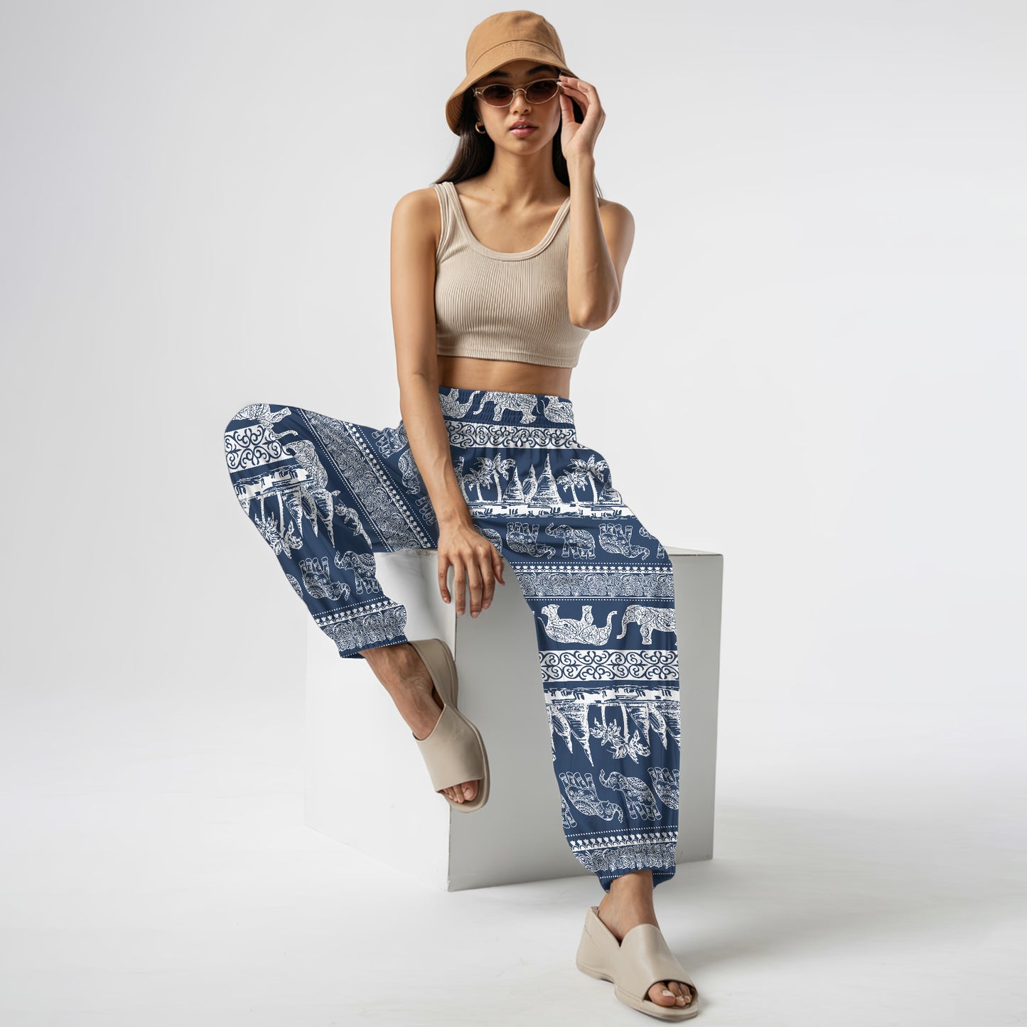 Elephant Harem Pants – Yoga Boho Clothes with Pockets 17