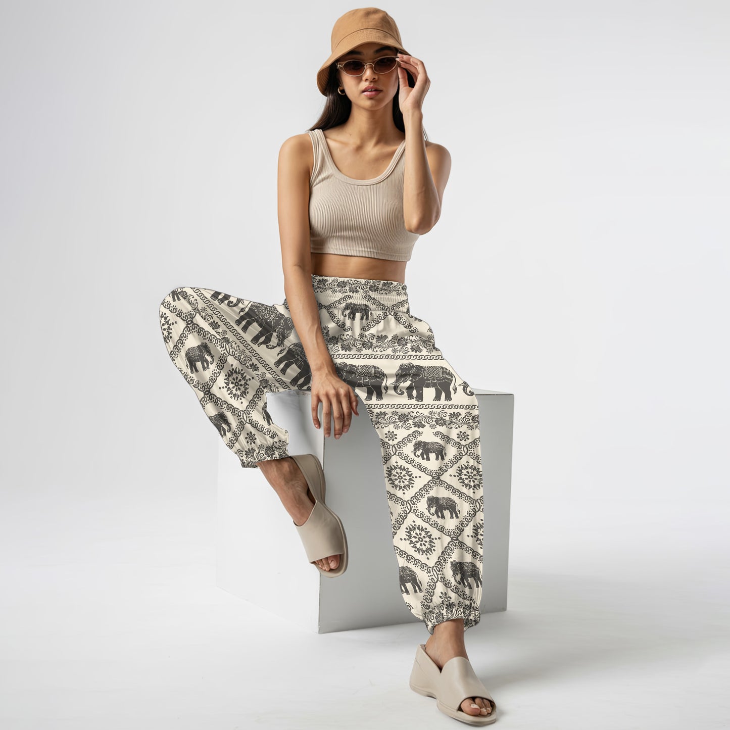 Elephant Harem Pants – Yoga Boho Clothes with Pockets 18
